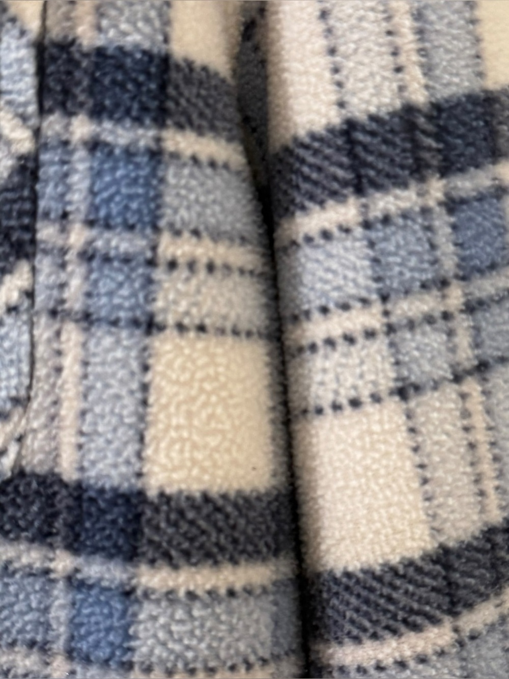 Sage Collective Blue Plaid Sherpa Lined Shacket Jacket L - Picture 8 of 11